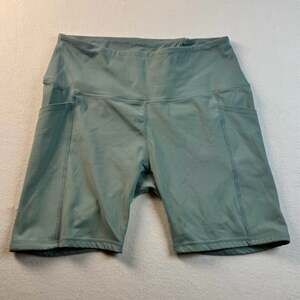 Varley Let's Move High Rise 7" Biker Short with Pockets in Sage Green